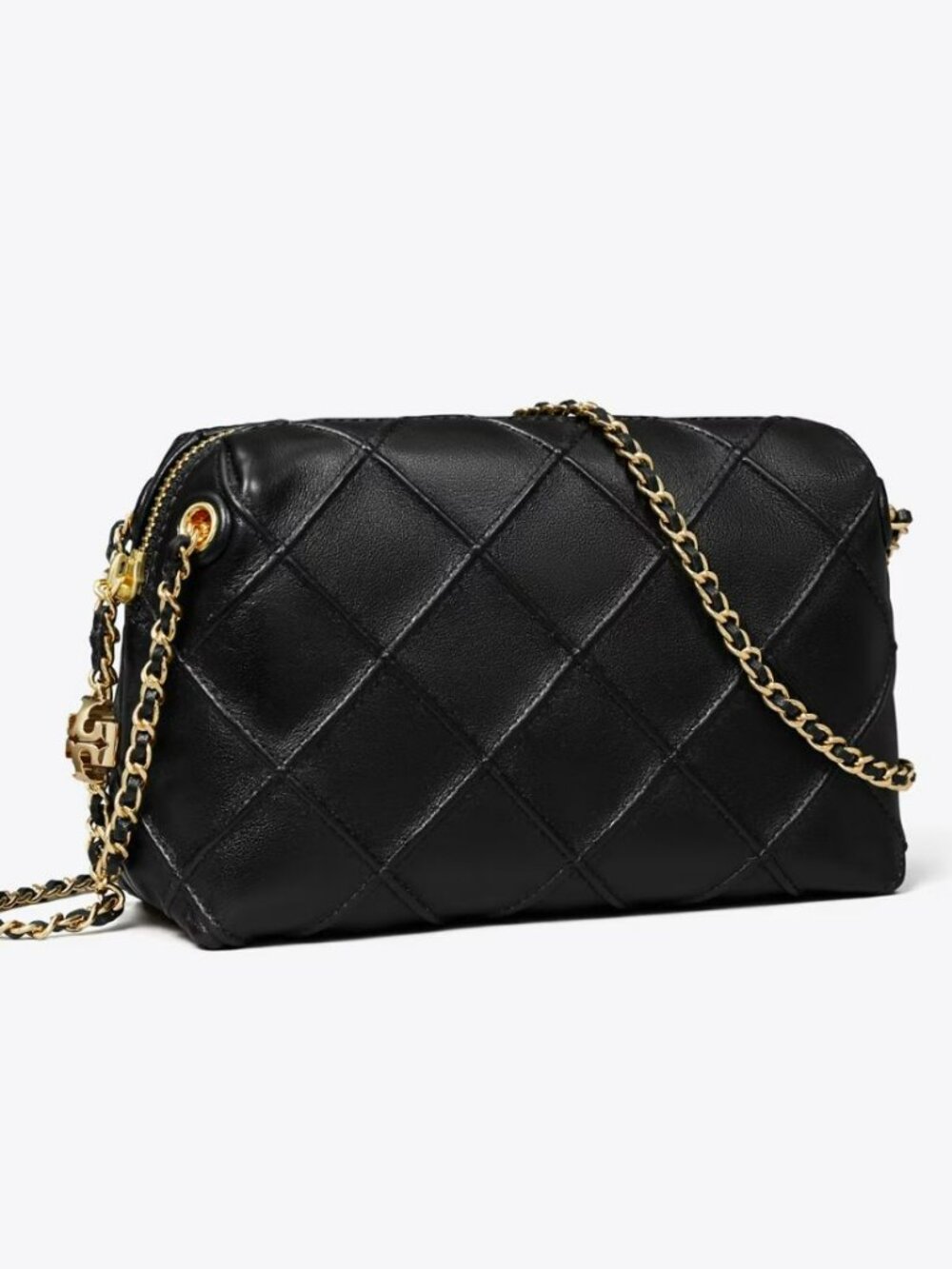 💕Tory Burch Flemming Soft Crossbody Bag Black💕